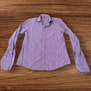 Thomas Pink Jermyn Street London Men's Slim Fit Striped Dress Shirt Size 16 41cm
